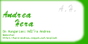 andrea hera business card